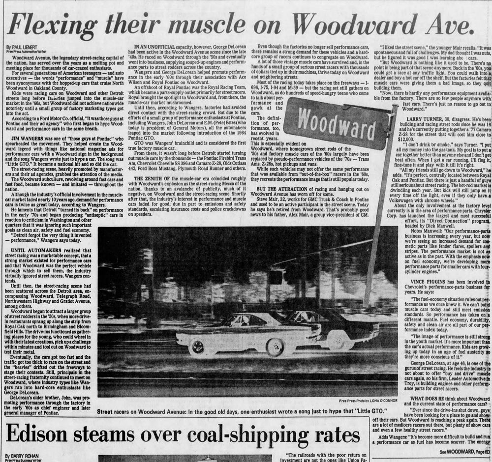 Royal Pontiac - May 27 1979 Article On Woodward (newer photo)